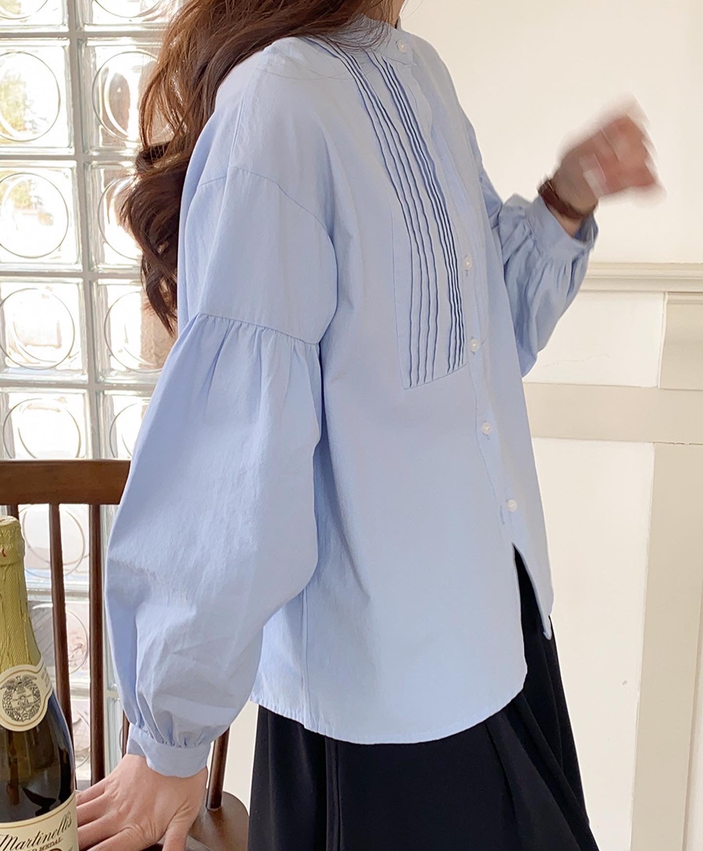 ランタンスリーブシャツ