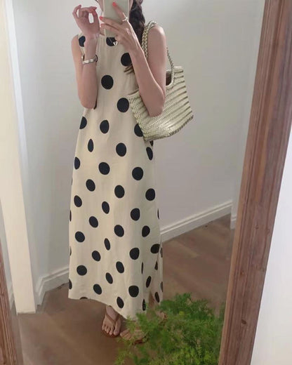 Polka Dot Maxi Dress