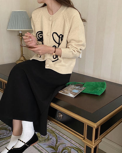 刺繍花花ジャケット