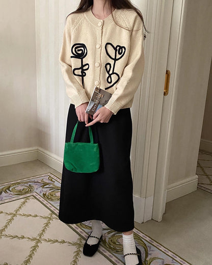 刺繍花花ジャケット