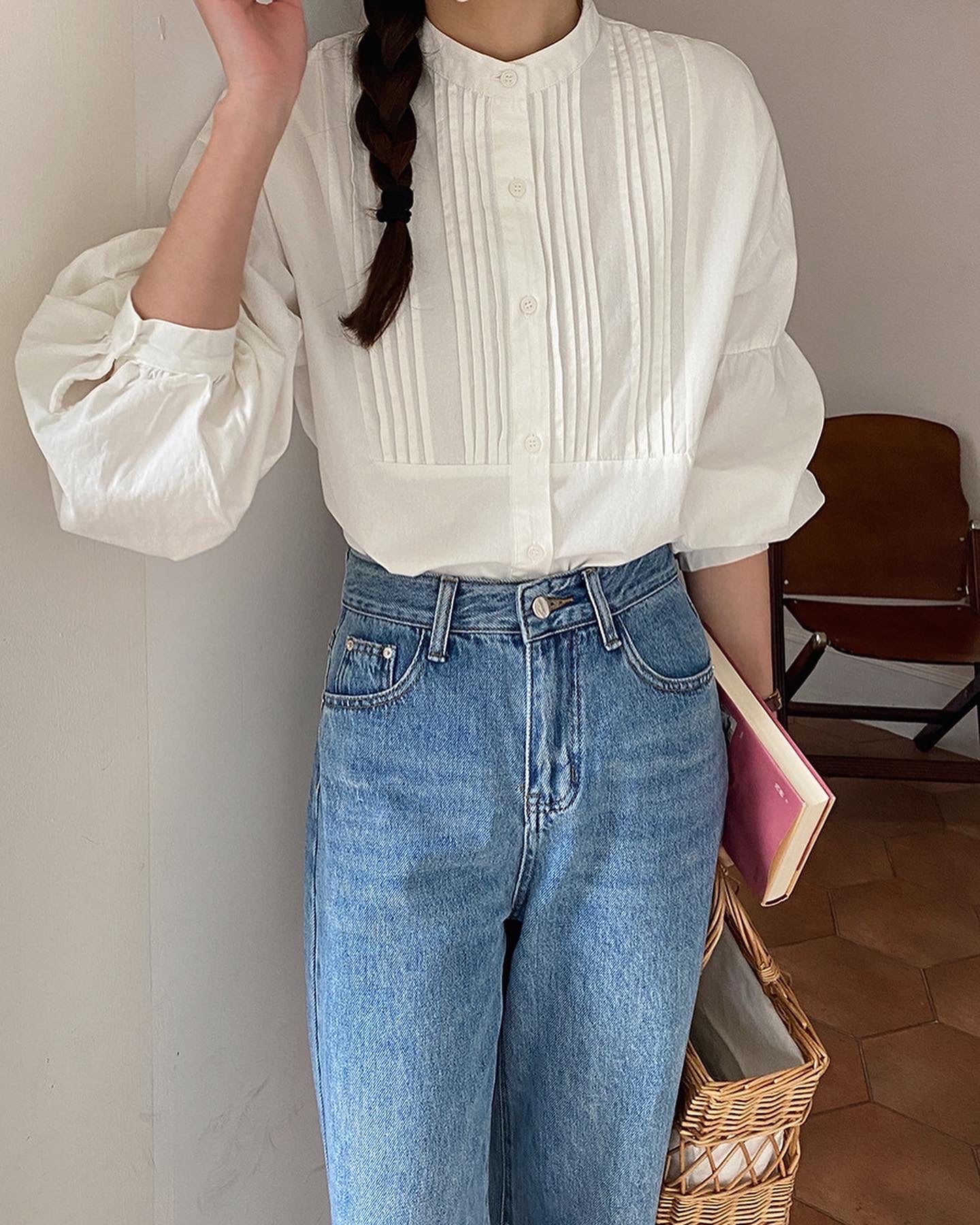 ランタンスリーブシャツ