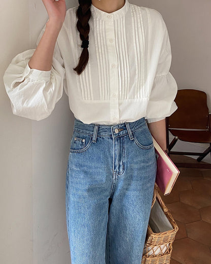 ランタンスリーブシャツ