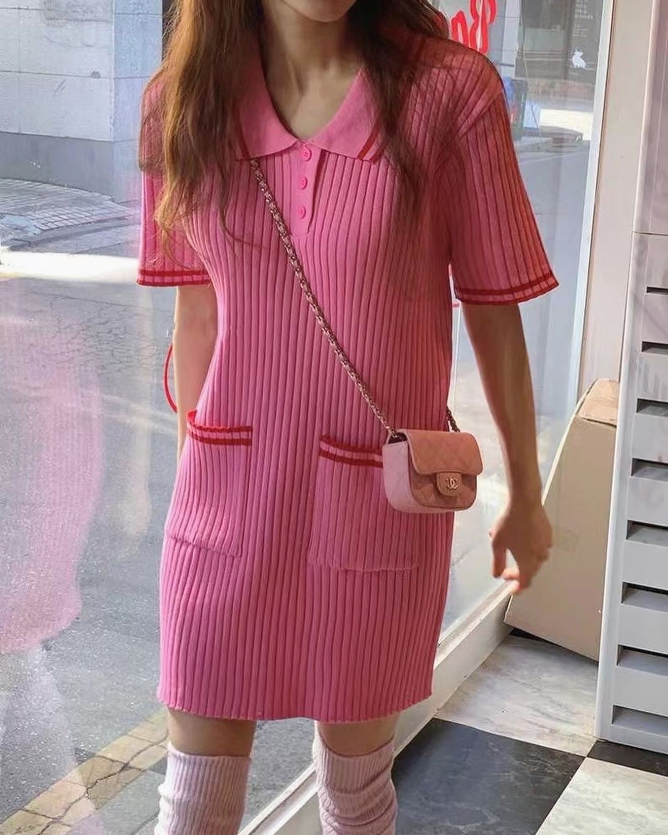 ダークストライプワンピース