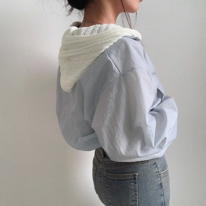 ショートジップアップニットジャケット