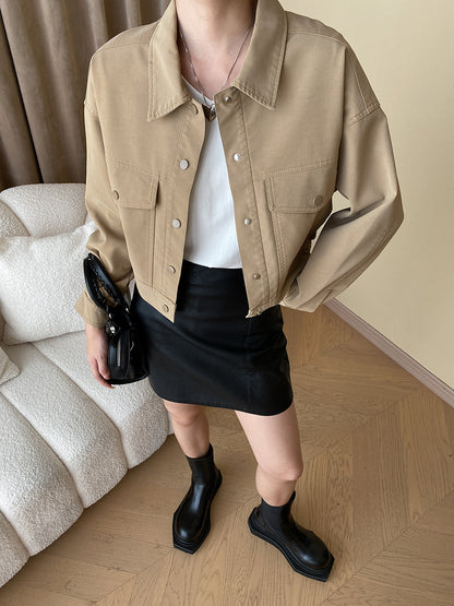 ワークウェア風ショートジャケット
