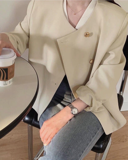 クルーネックジャケット