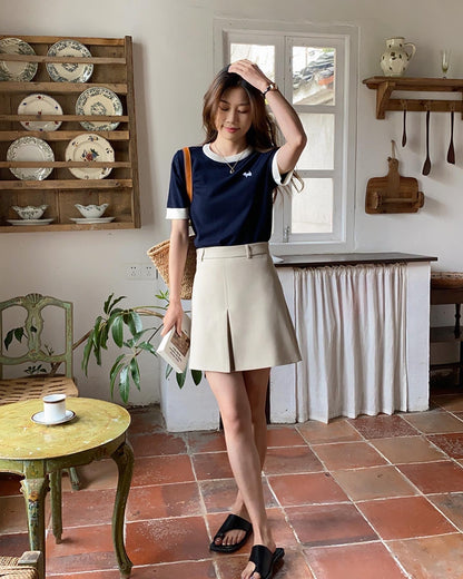 子犬ニットTシャツ