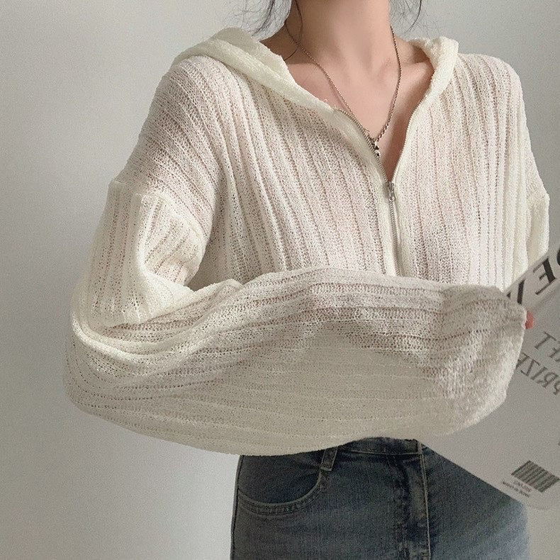 ショートジップアップニットジャケット