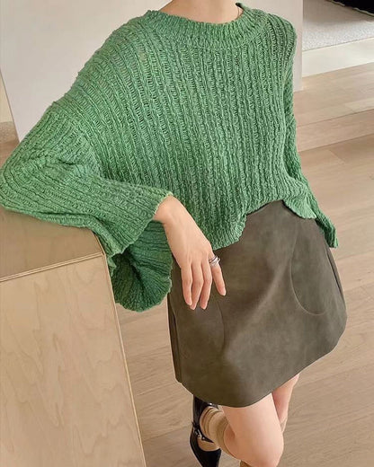 Bell Sleeve Knit Top