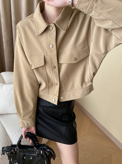 ワークウェア風ショートジャケット