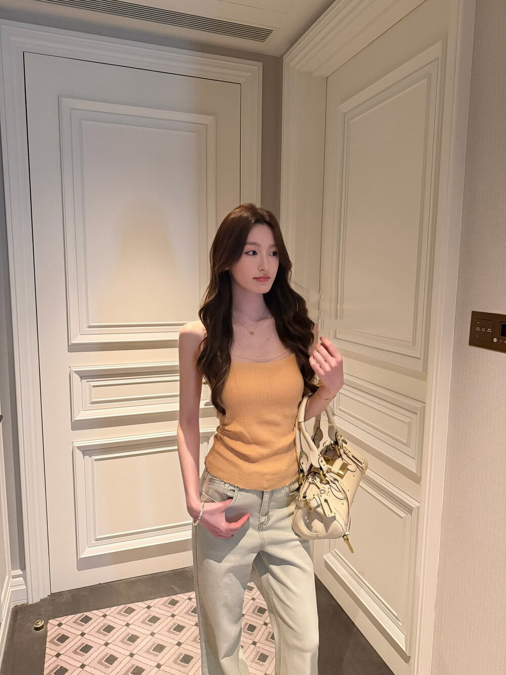 伴侶級胸杯棉吊帶背心