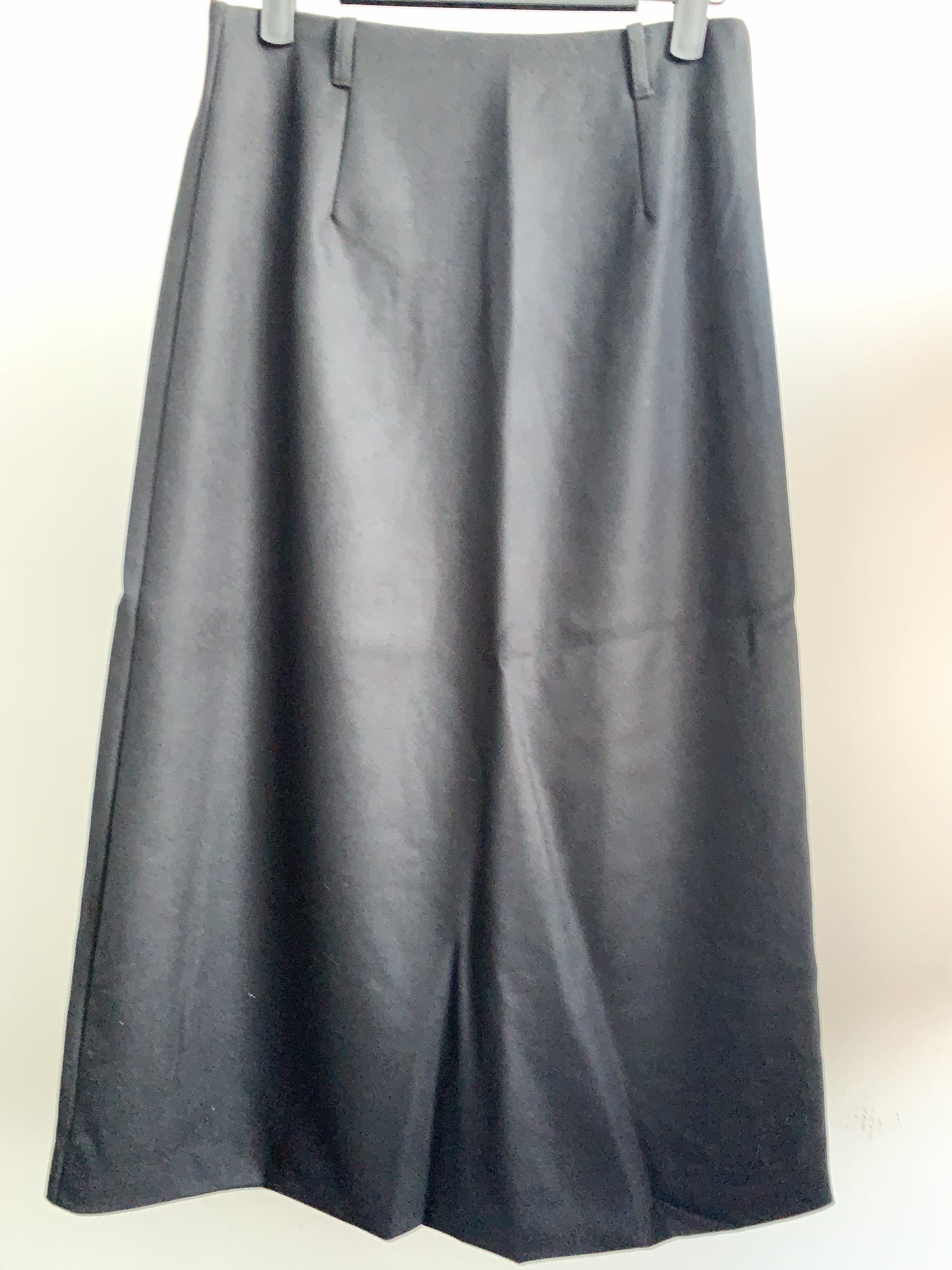 Solid Color High Waist Slim Fit Split A-Line Skirt