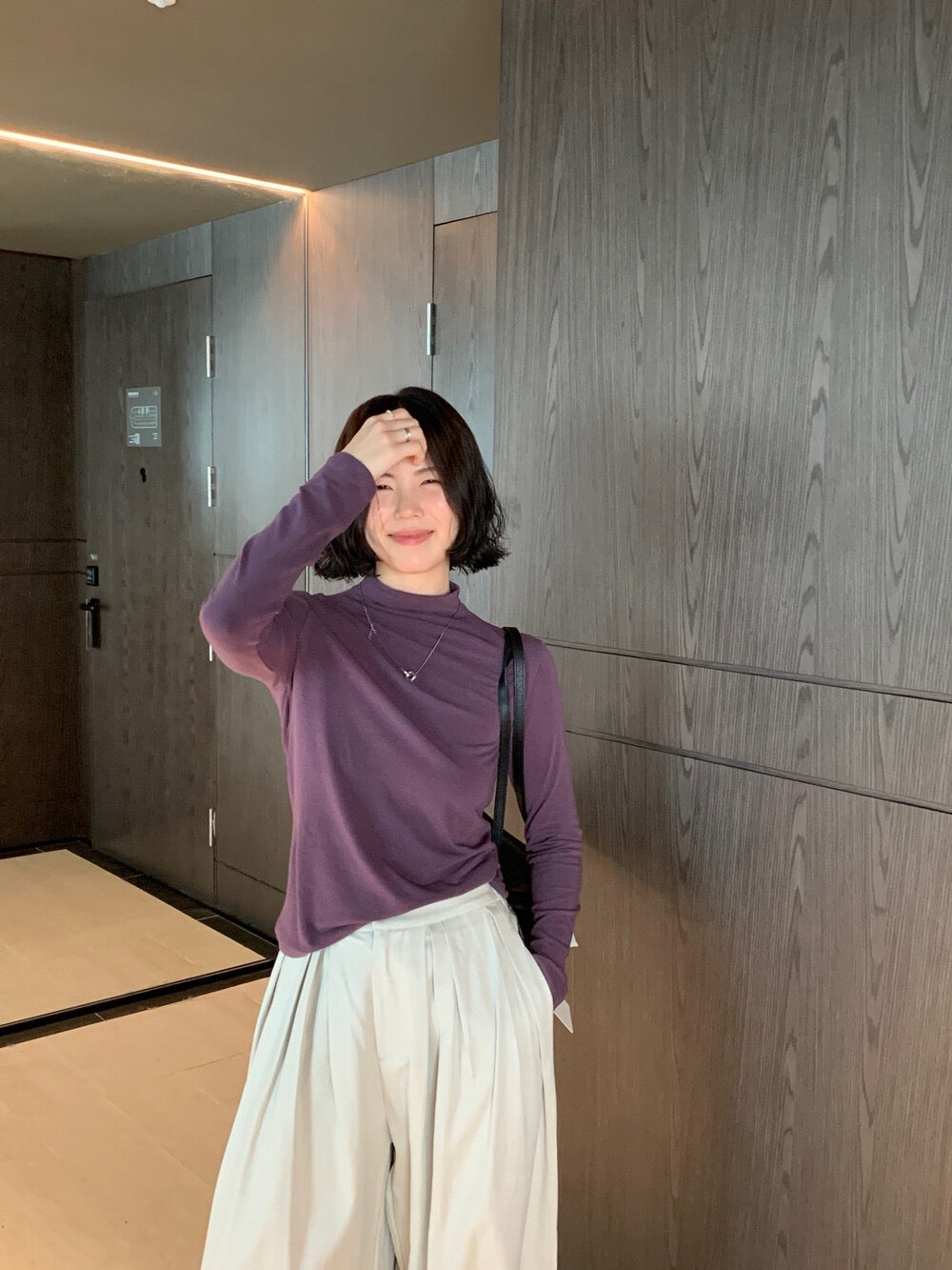 親膚軟糯高彈半高領打底衫