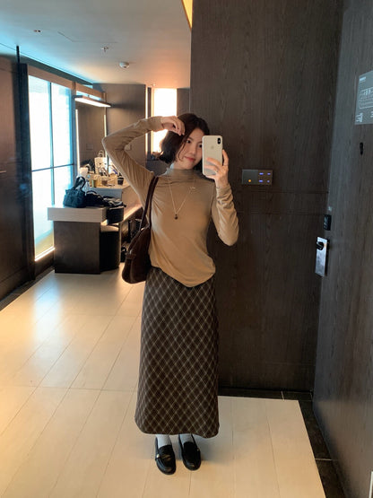 親膚軟糯高彈半高領打底衫