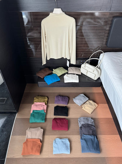 親膚軟糯高彈半高領打底衫