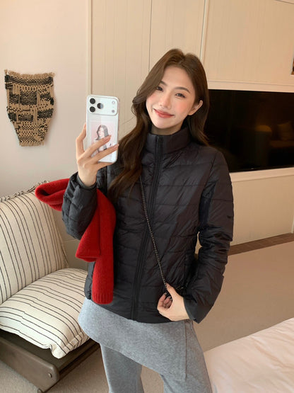 排骨內膽立領保暖羽絨服外套