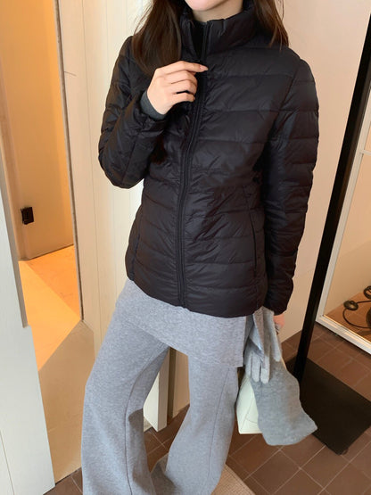 排骨內膽立領保暖羽絨服外套