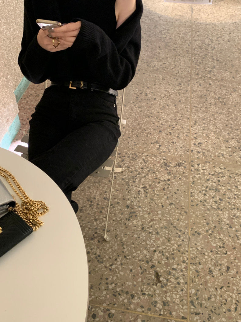 Solid Color Knitted Vest + Jacket Set