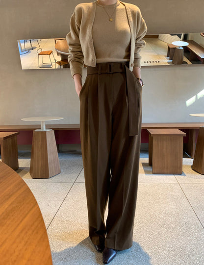 Solid Color Knitted Vest + Jacket Set