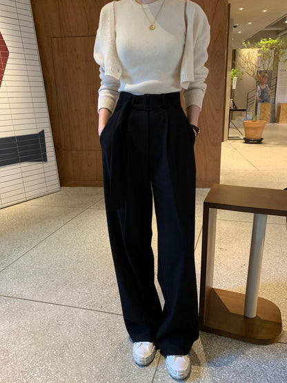 Solid Color Knitted Vest + Jacket Set