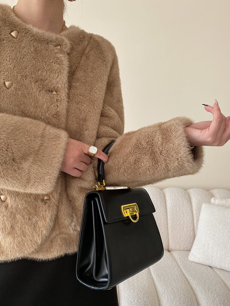 グラデーションエコファーコート