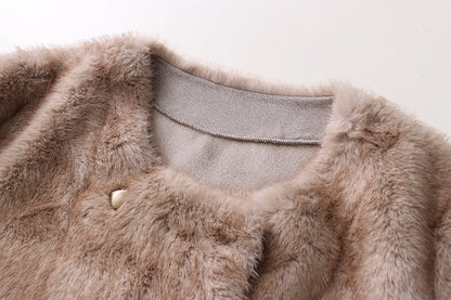 グラデーションエコファーコート