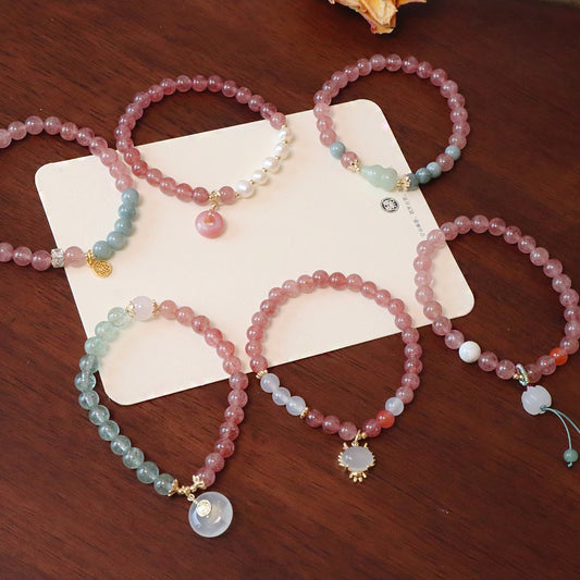 幸運草莓晶手鏈系列