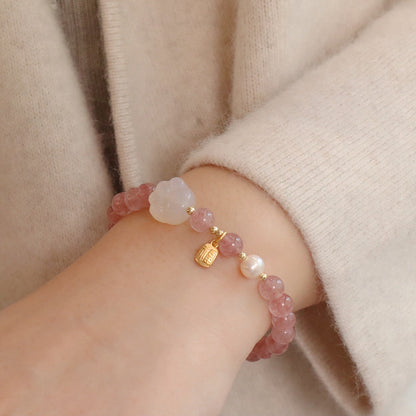 幸運草莓晶手鏈系列