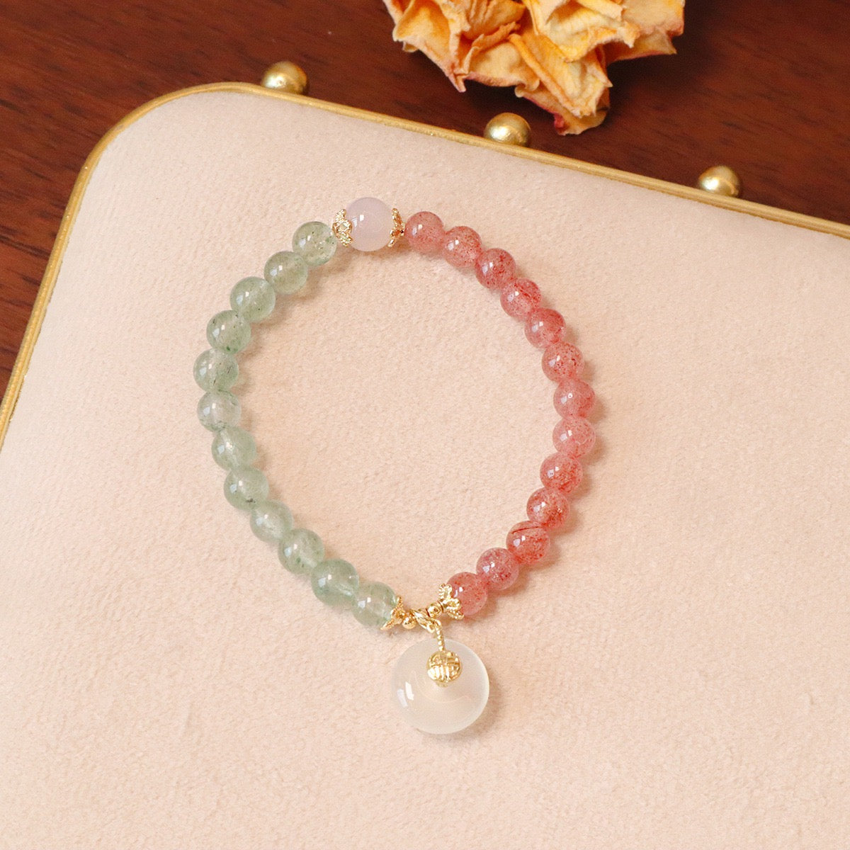幸運草莓晶手鏈系列