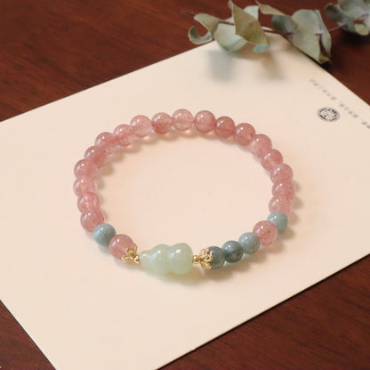 幸運草莓晶手鏈系列