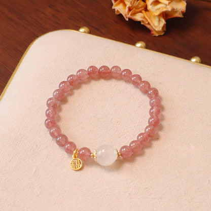 幸運草莓晶手鏈系列
