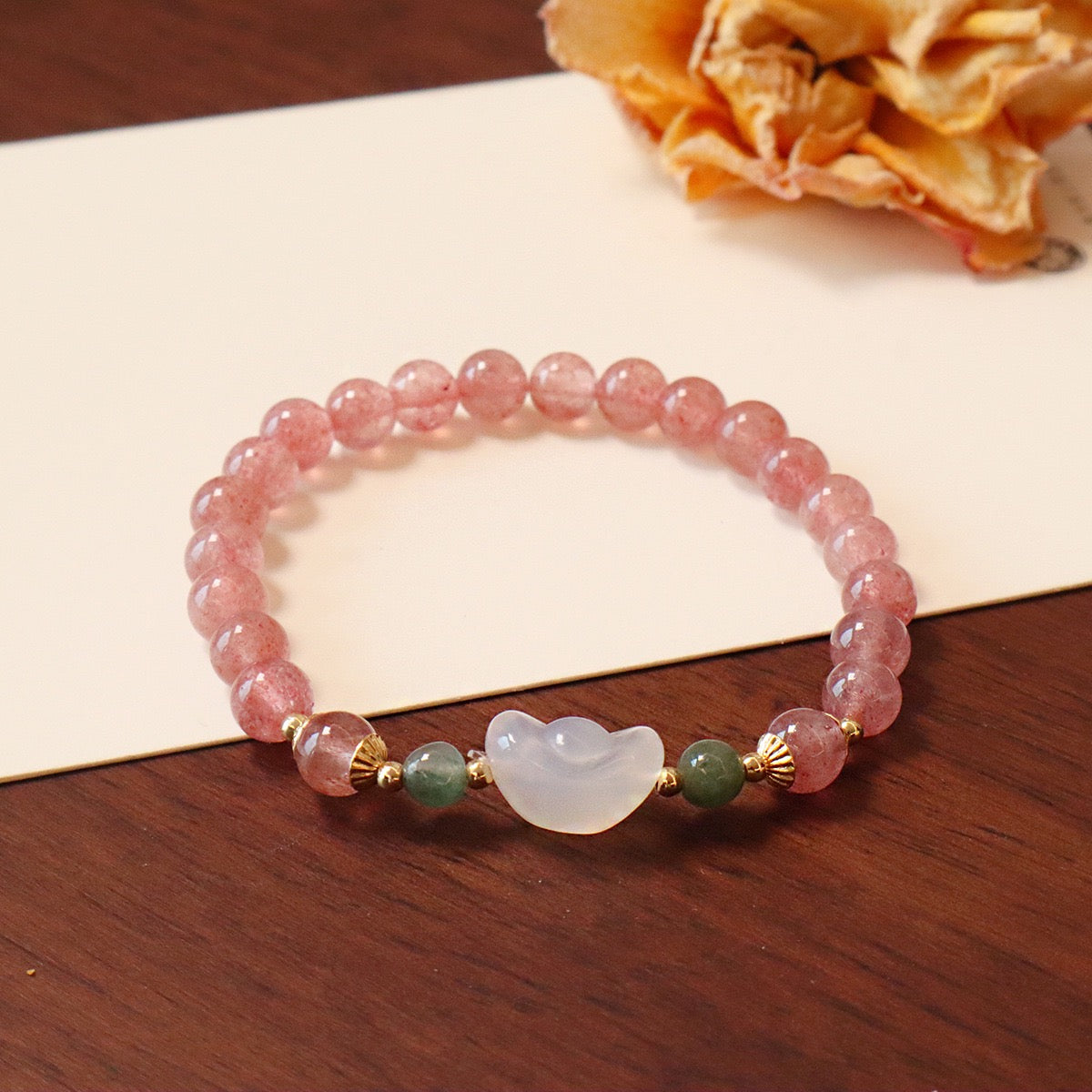 幸運草莓晶手鏈系列