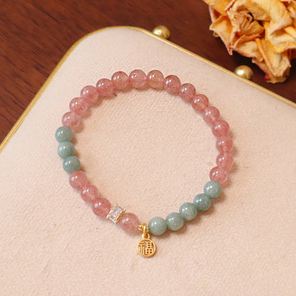 幸運草莓晶手鏈系列