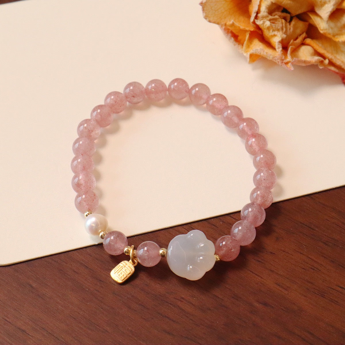 幸運草莓晶手鏈系列