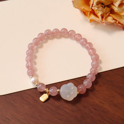 幸運草莓晶手鏈系列