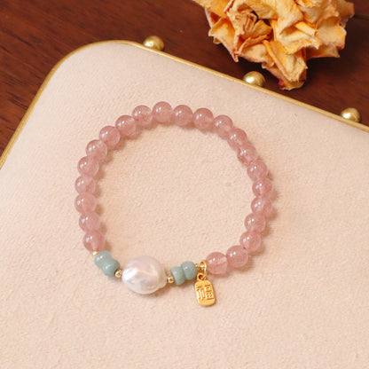 幸運草莓晶手鏈系列