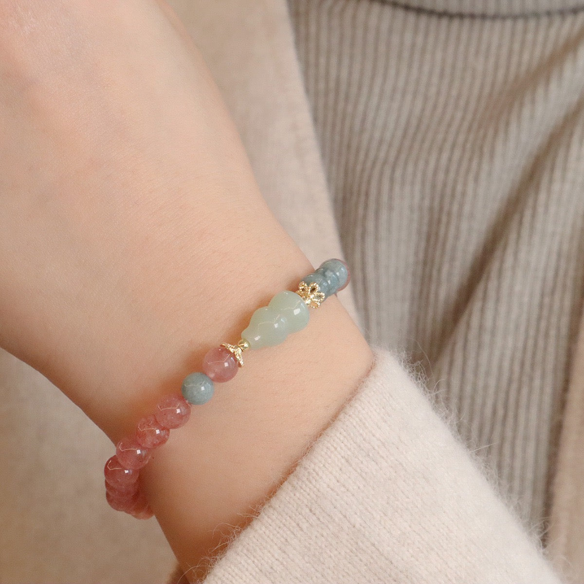 幸運草莓晶手鏈系列