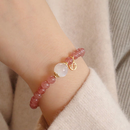 幸運草莓晶手鏈系列