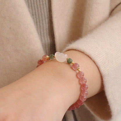幸運草莓晶手鏈系列