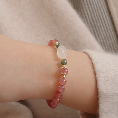 幸運草莓晶手鏈系列