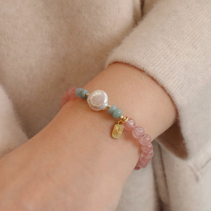 幸運草莓晶手鏈系列