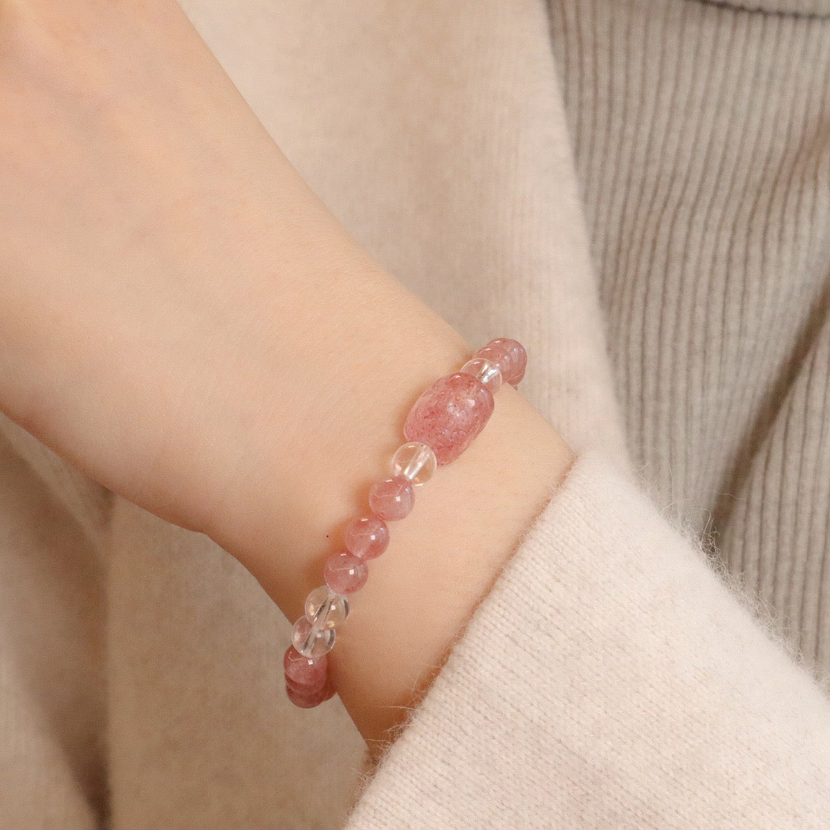 幸運草莓晶手鏈系列