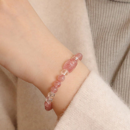 幸運草莓晶手鏈系列