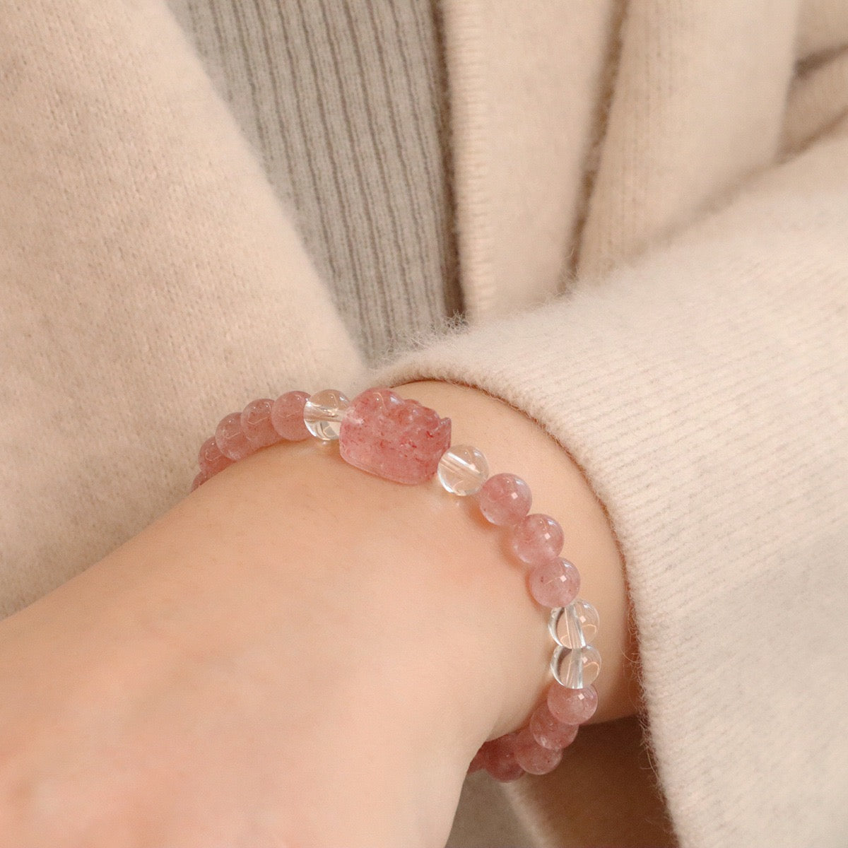 幸運草莓晶手鏈系列