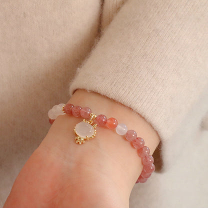 幸運草莓晶手鏈系列