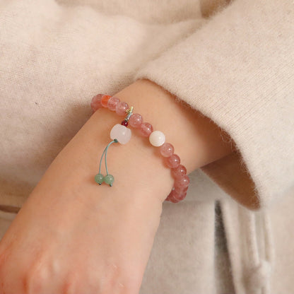 幸運草莓晶手鏈系列