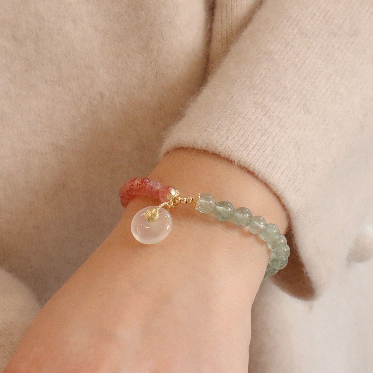 幸運草莓晶手鏈系列