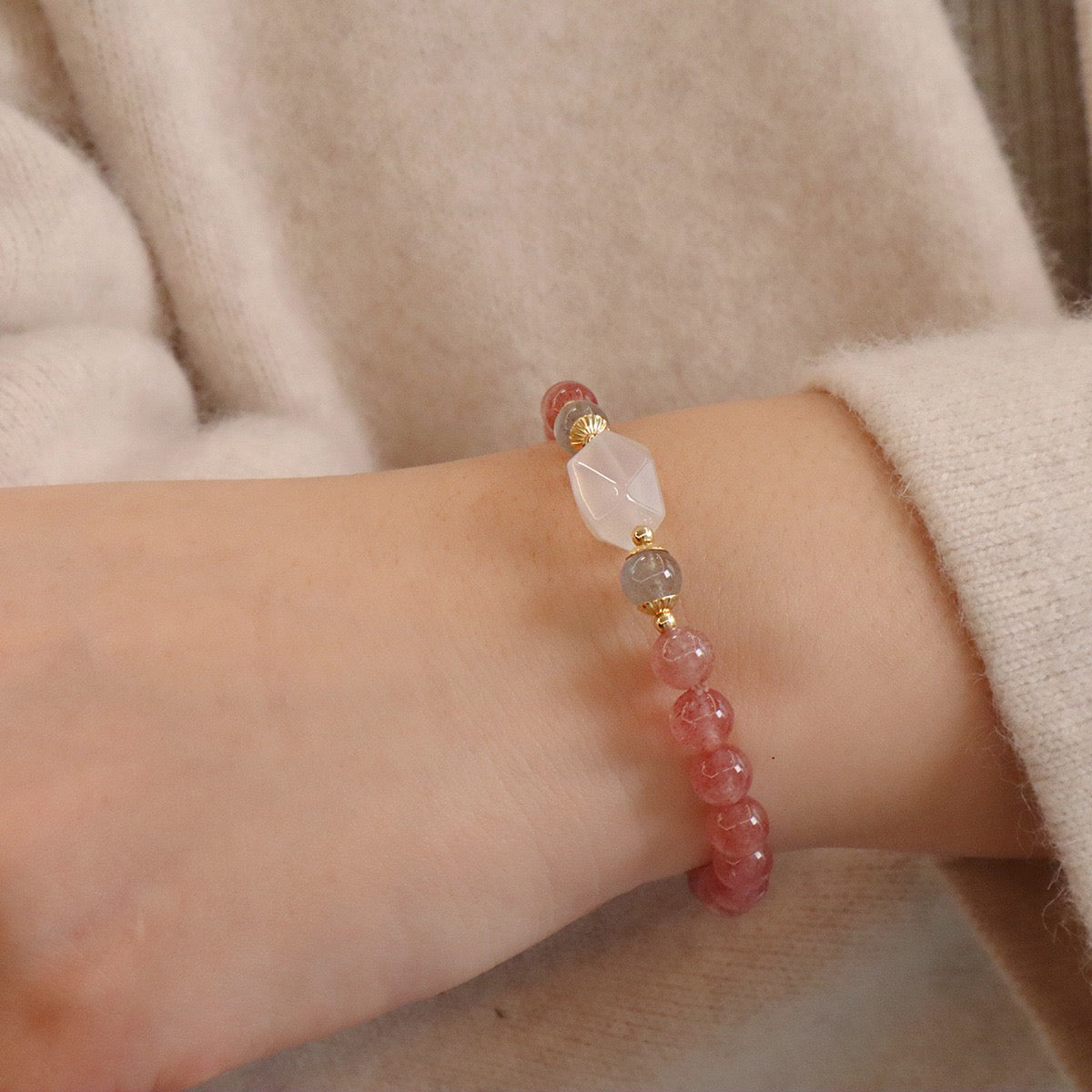 幸運草莓晶手鏈系列