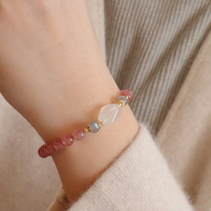 幸運草莓晶手鏈系列