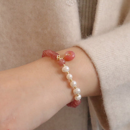 幸運草莓晶手鏈系列